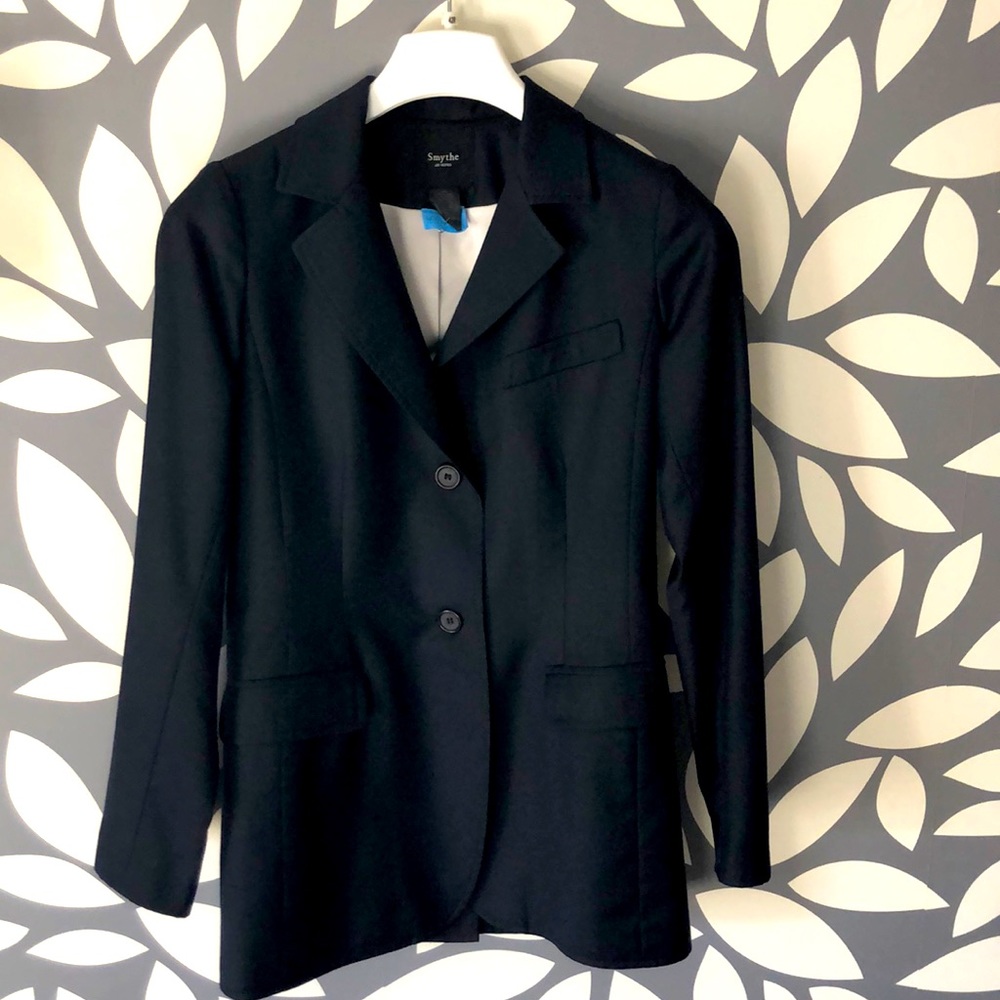 Vintage Smythe boyfriend blazer, black